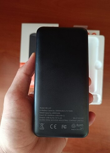 Mcdodo 20binlik powerbank typce kablolu - Görsel 2