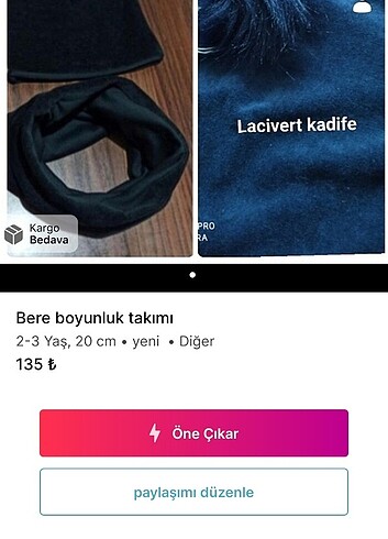 Siyah üç yaş tek ponpon bere boyunluk takımı 