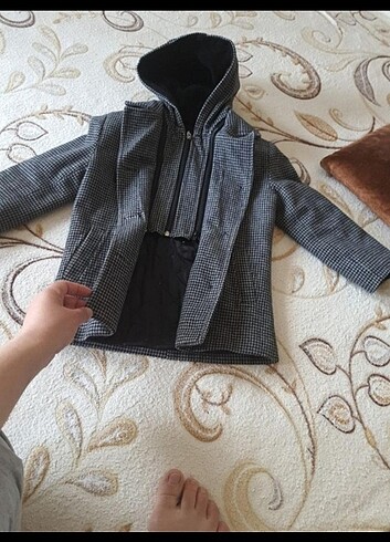 Kaşe mont kaban - Görsel 4