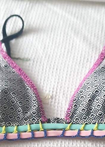 Etnik Desenli pamuk bikini 