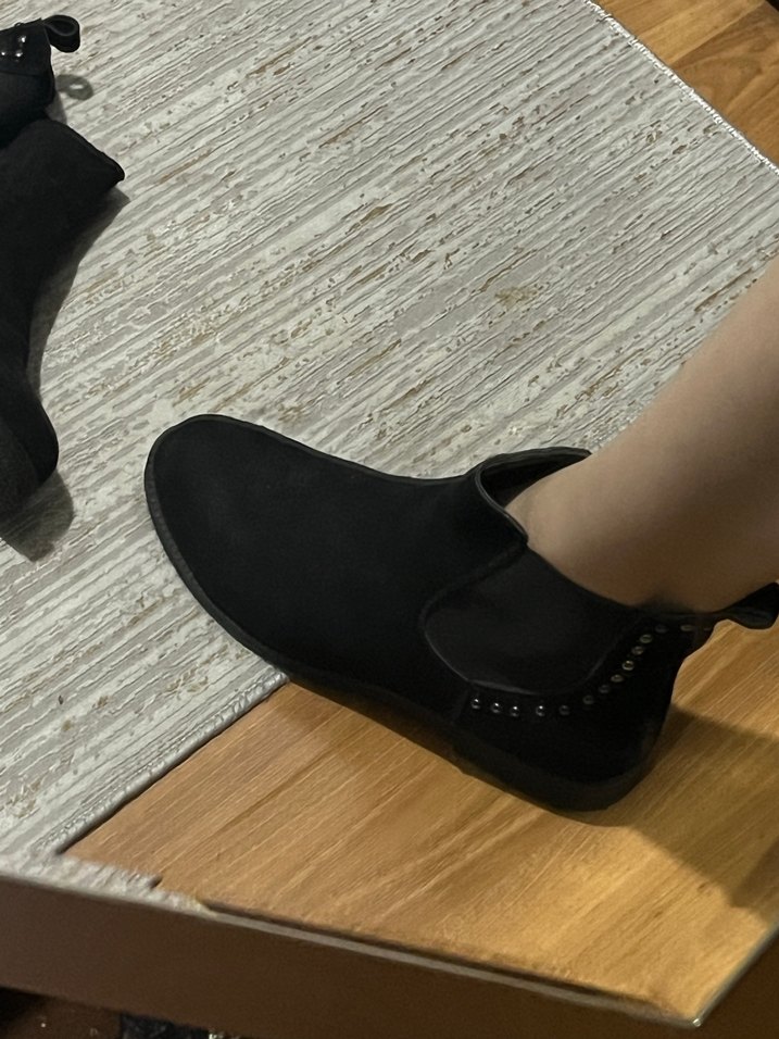 Siyah Süet Tabanlı Kışlık Kadın Bot - Görsel 3