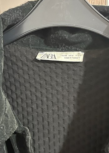 Düğmeli Siyah Süet Kadın Ceket - Görsel 4