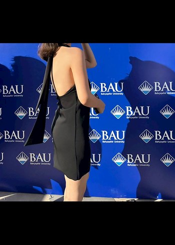 Siyah Midi Kadın Elbise - Görsel 5