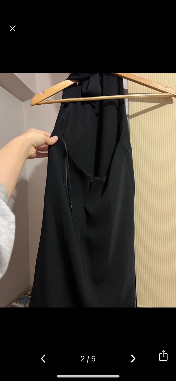 Siyah Midi Kadın Elbise - Görsel 2