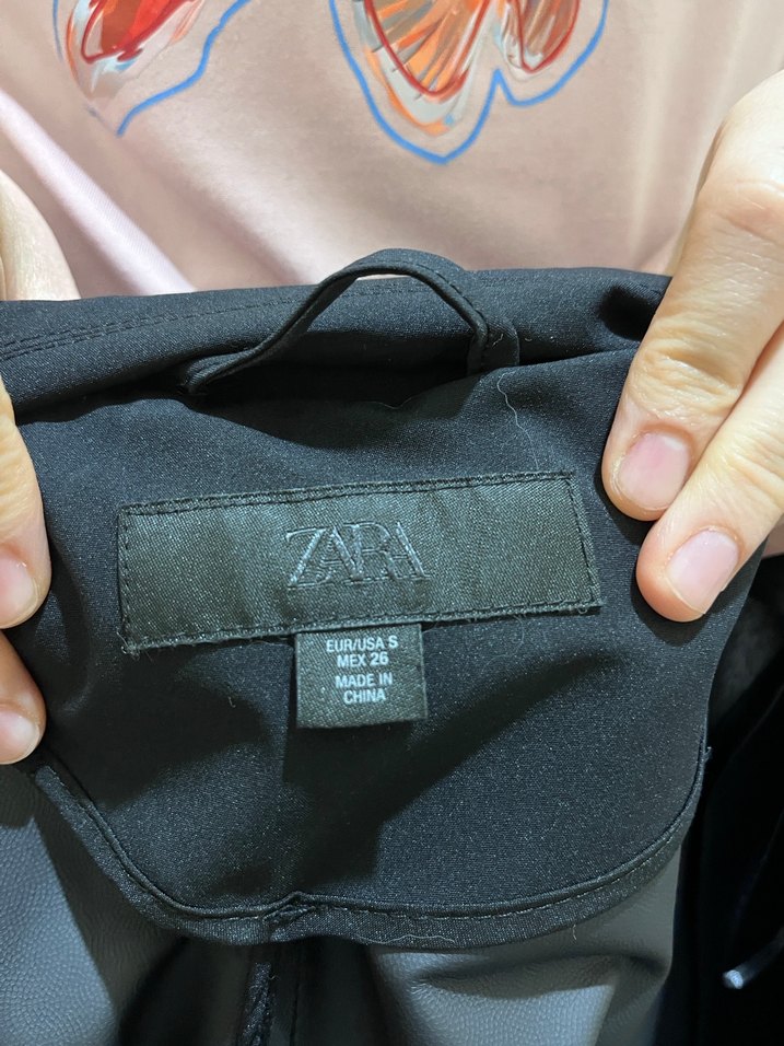 Zara S BEDEN TRENÇKOT Kemerli Siyah Kadın Uzun Trençkot - Görsel 5