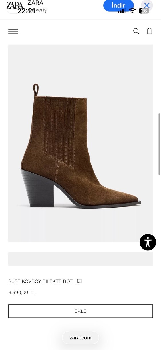 TERTEMİZ ZARA SÜET topuklu bot - Görsel 2