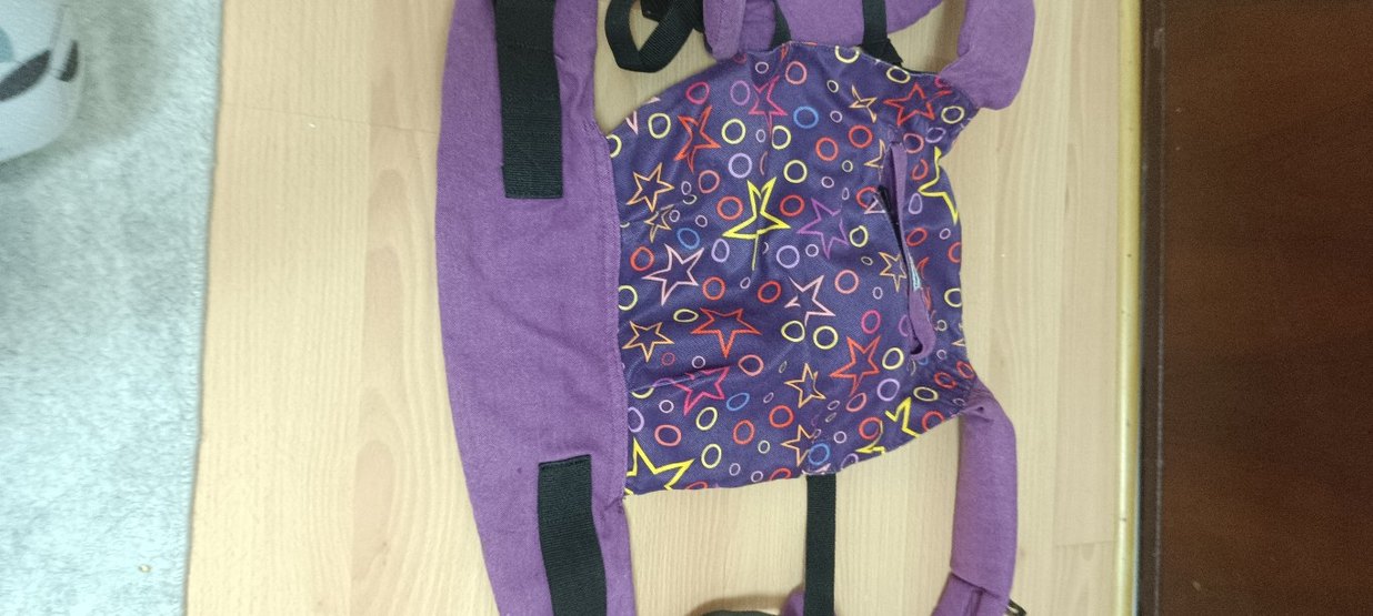 Renkli Desenli Mor Bebek Taşıyıcı 3 ay 4 yaş arası - Görsel 5