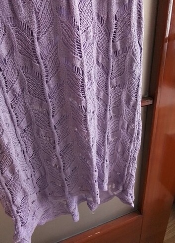 m Beden mor Renk Yazlık triko elbise