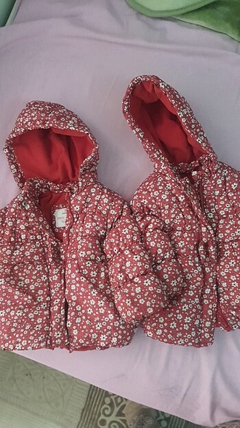 İkiz kiz bebek mont
