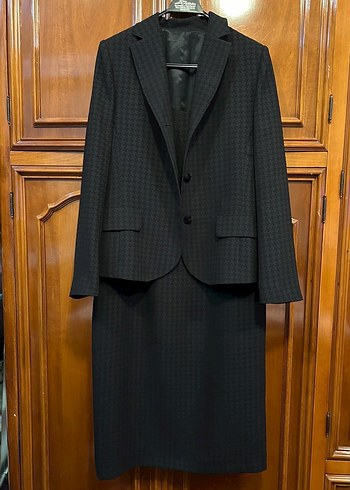 Siyah V Yakalı kalem Kadın Elbise - Görsel 5