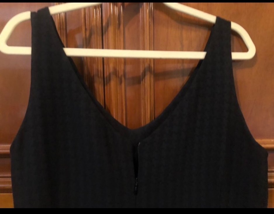 Siyah V Yakalı kalem Kadın Elbise - Görsel 2