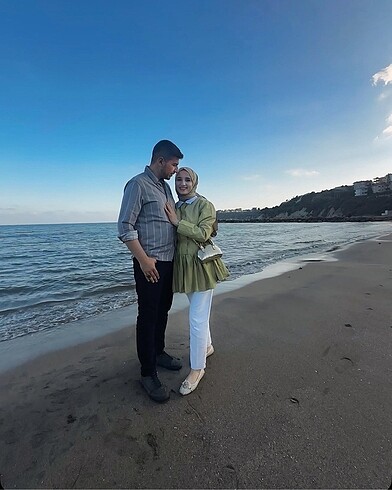Yeşil beymen tunik