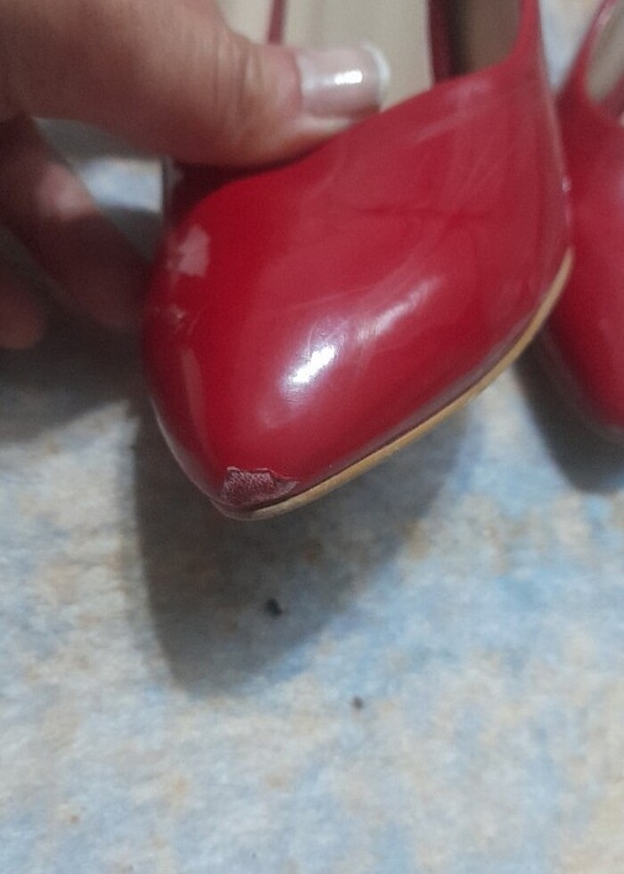 Kırmızı abiye ayakkabı  - Görsel 5