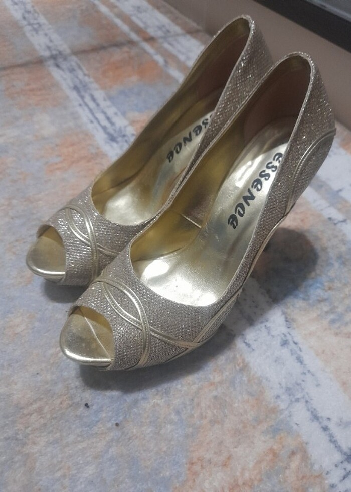 Gold abiye ayakkabı  - Görsel 2