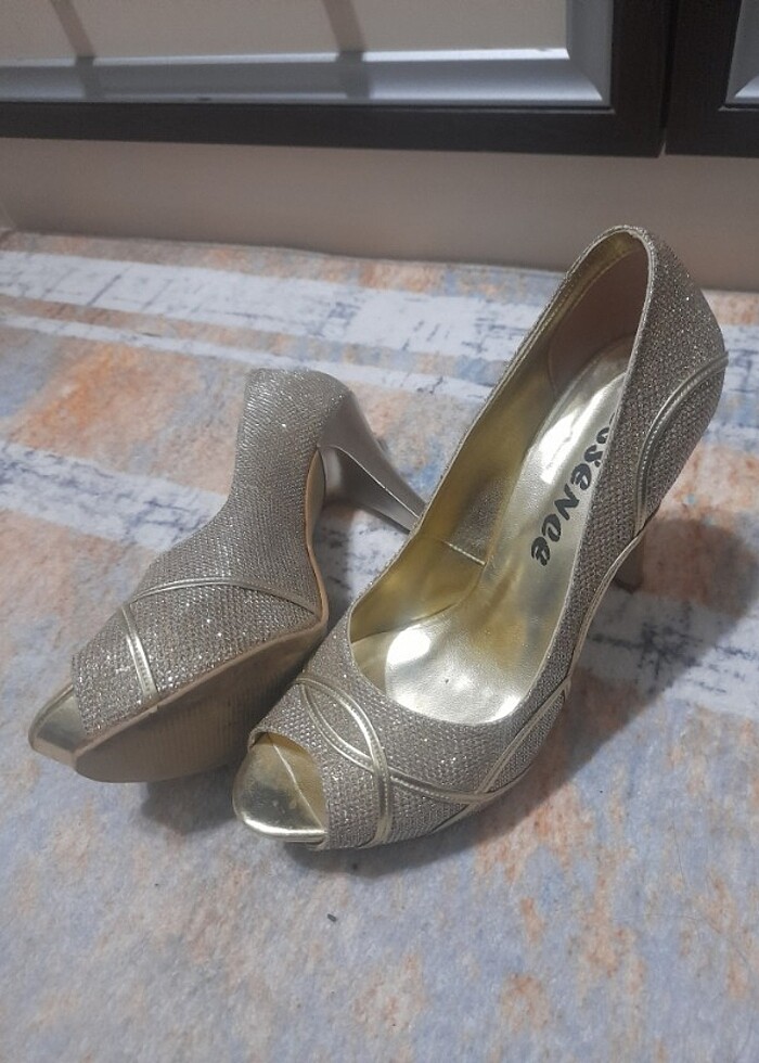 Gold abiye ayakkabı  - Görsel 4