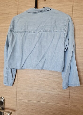 Batik Batik 38 beden crop kot gömlek