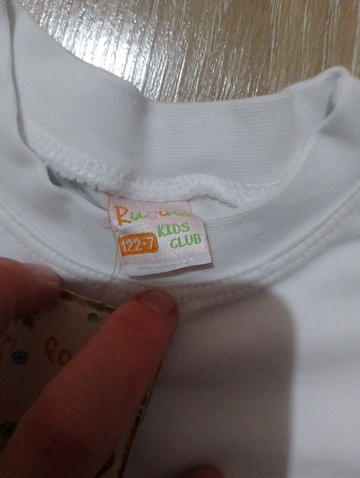 Beyaz Çocuk Tişört - Görsel 2