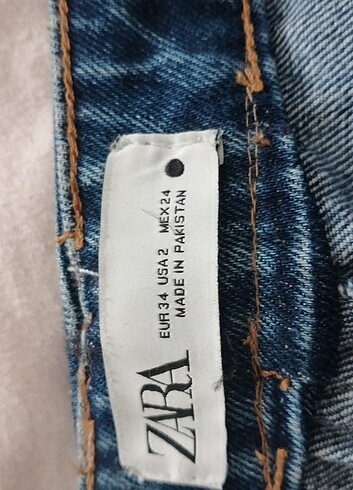 34 Beden Zara Marka Bayan Kot Pantalon