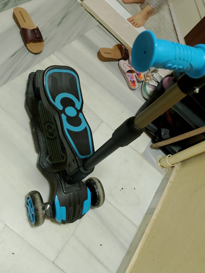 Koyu Mavi Çocuk Scooterı - Görsel 5