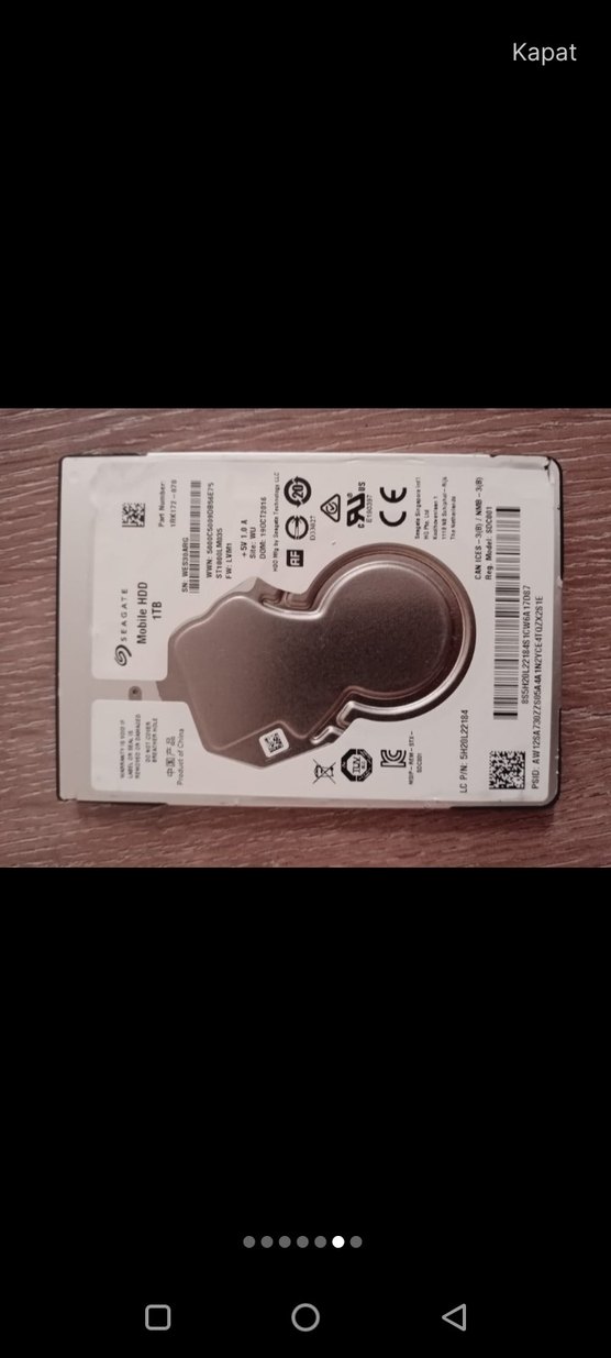6 adet Seagate 1 TB HARDDİSK HDD 100% sağlıklı iade garantili - Görsel 4