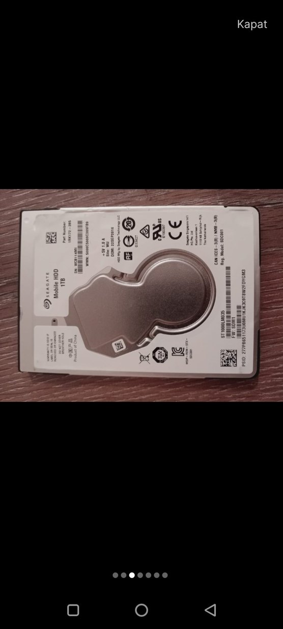 6 adet Seagate 1 TB HARDDİSK HDD 100% sağlıklı iade garantili - Görsel 2