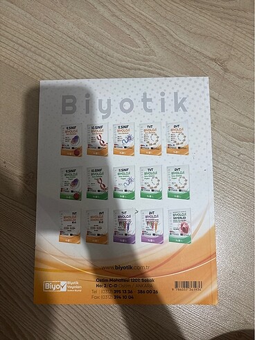  biyotik yayınları tyt biyoloji soru bankası