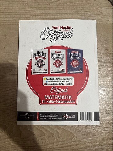 orijinal yayınları ayt mat soru bankası