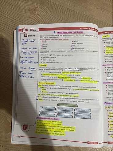  Beden Renk deniz hoca ayt edebiyat ders notları 