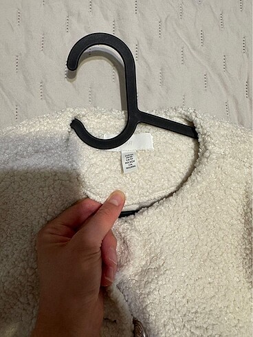 xs Beden beyaz Renk H&M teddy ceket