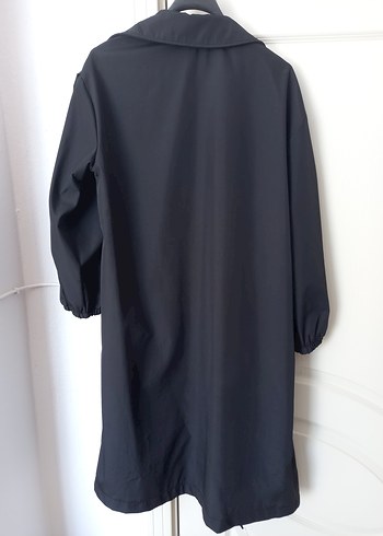 oversize uzun trençkot
