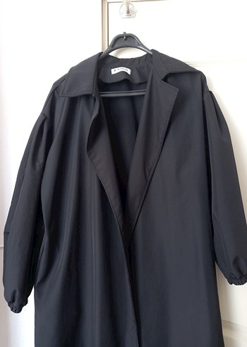 universal Beden oversize uzun trençkot