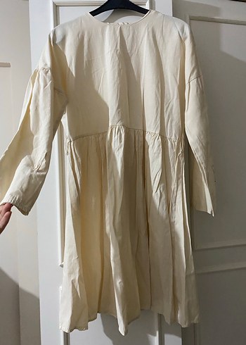 Beyaz Keten Tunik - Görsel 3