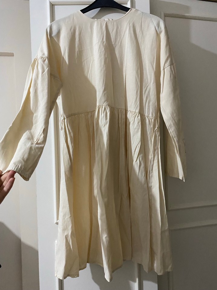 Beyaz Keten Tunik - Görsel 3