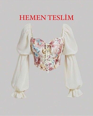 Korse Görünümlü Bluz