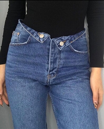 36 Beden mavi Renk Zara kot pantolon