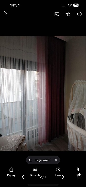 Pembe fon perde - Görsel 2