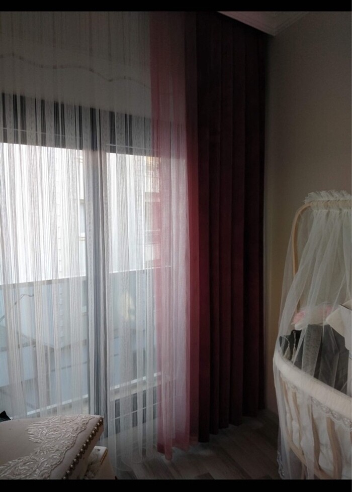 Pembe fon perde - Görsel 2