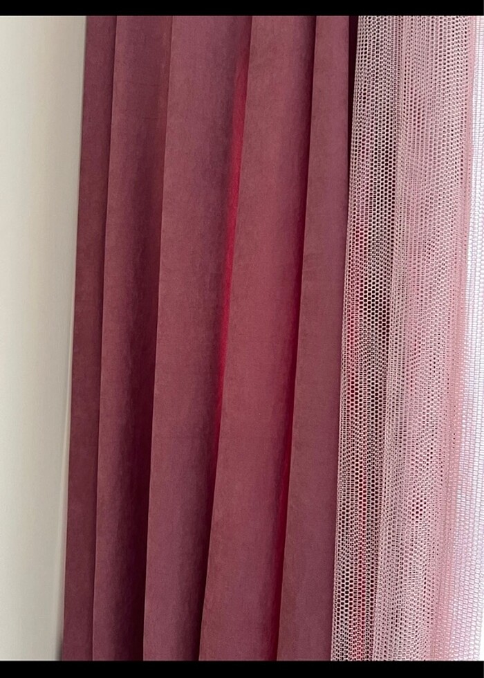 Pembe fon perde - Görsel 4