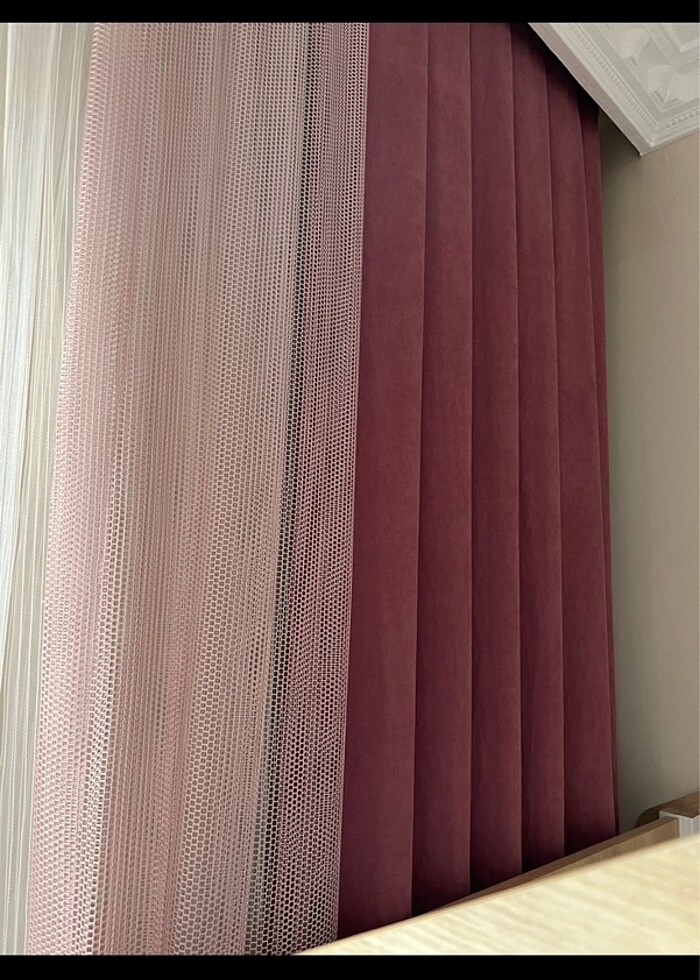 Pembe fon perde - Görsel 3