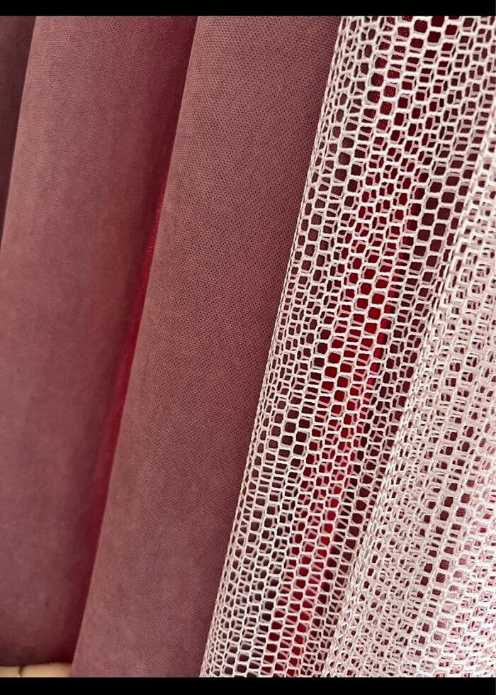 Pembe fon perde - Görsel 5