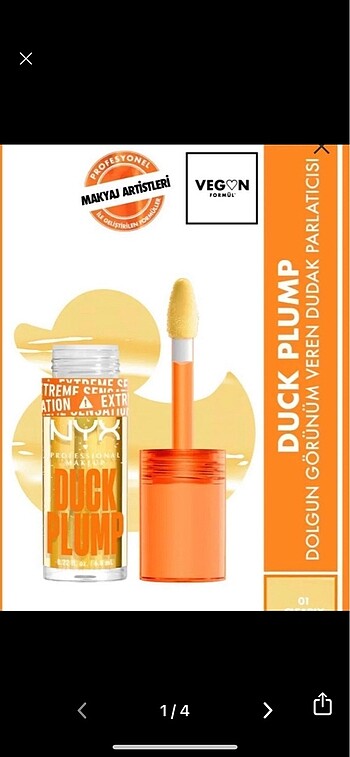 Nyx duck plump dudak dolgunlastirci gloss