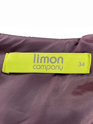 34 Beden bordo Renk Limon Company Kısa Elbise %70 İndirimli.