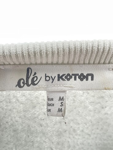 m Beden beyaz Renk Koton Sweatshirt %70 İndirimli.