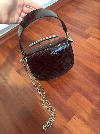 Zara bordo mini çanta