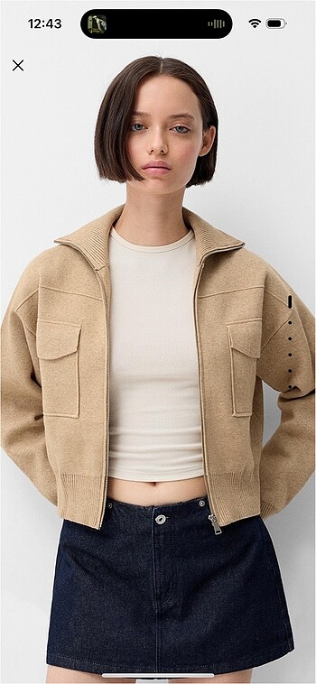 Cepli bomber ceket