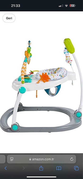  Beden beyaz Renk Fisher Price zıpzıp