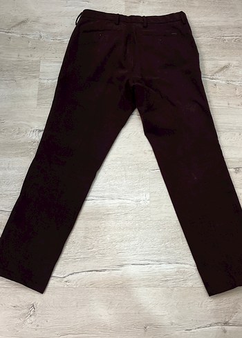 40 Beden bordo Renk Bordo Erkek Süet Pantolon, Normal Boy,