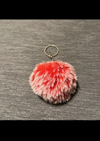 Diğer Kırmızı Peluş Kadın Anahtarlık