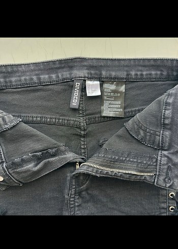 Siyah Kot Şort - Görsel 2