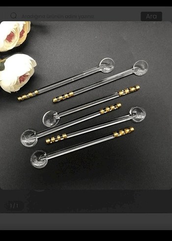 Altın Cam Çay Kaşığı - Görsel 4